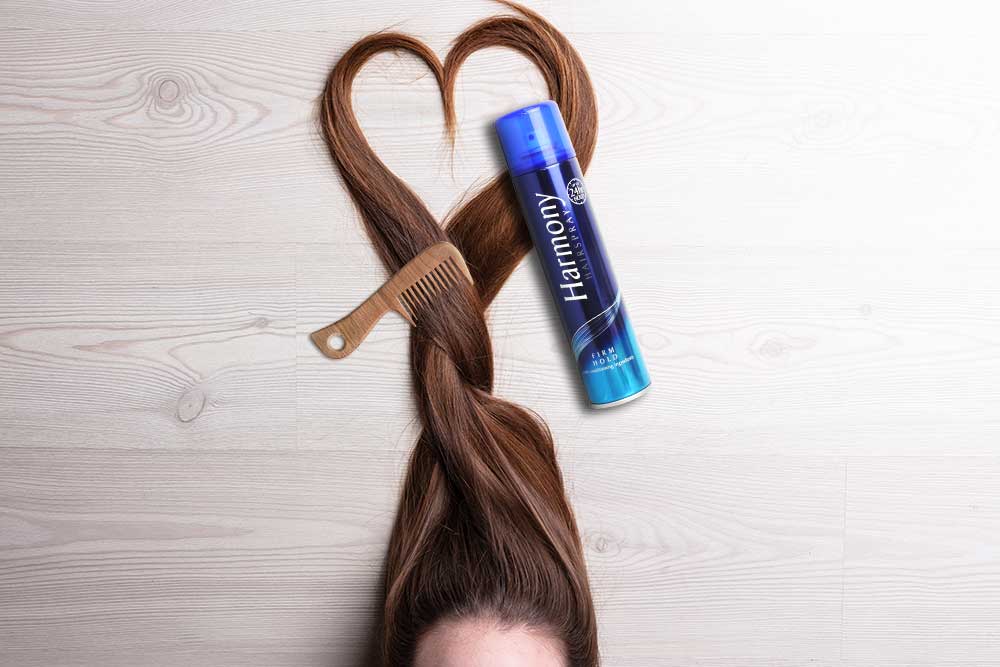 Harmony Firm Hold on Brown Heart-Shaped Hair